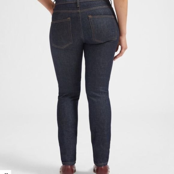 Everlane | The Mid Rise Skinny Jean Dark Indigo 27 - Picture 8 of 9